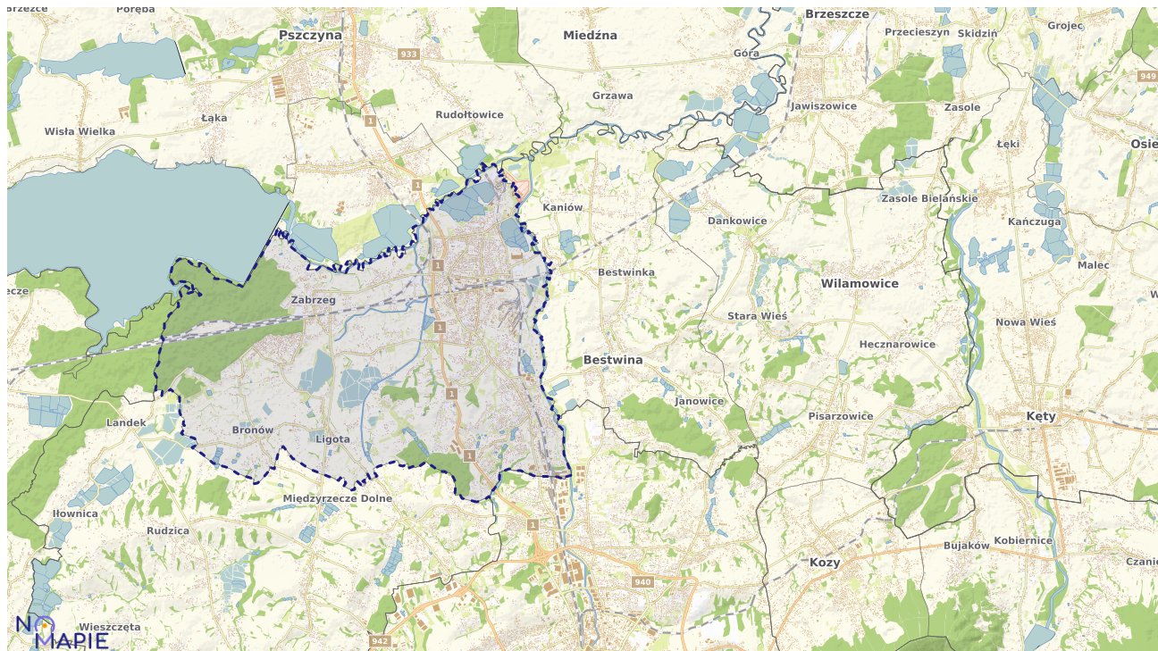 Mapa uzbrojenia terenu Czechowic-Dziedzic